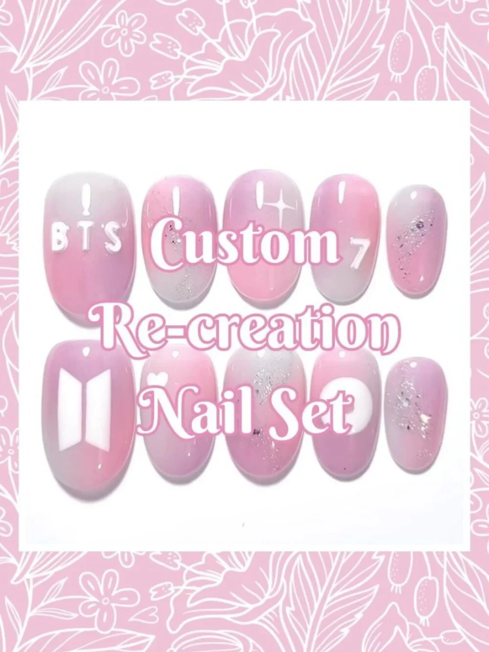 💅 Custom Re-Creation Press-On Nails (Made to Order) - Picture 1 of 6